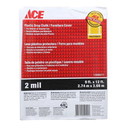 ACE 페인트 보호커버 2.7M x 3.7M (가구 바닥용)